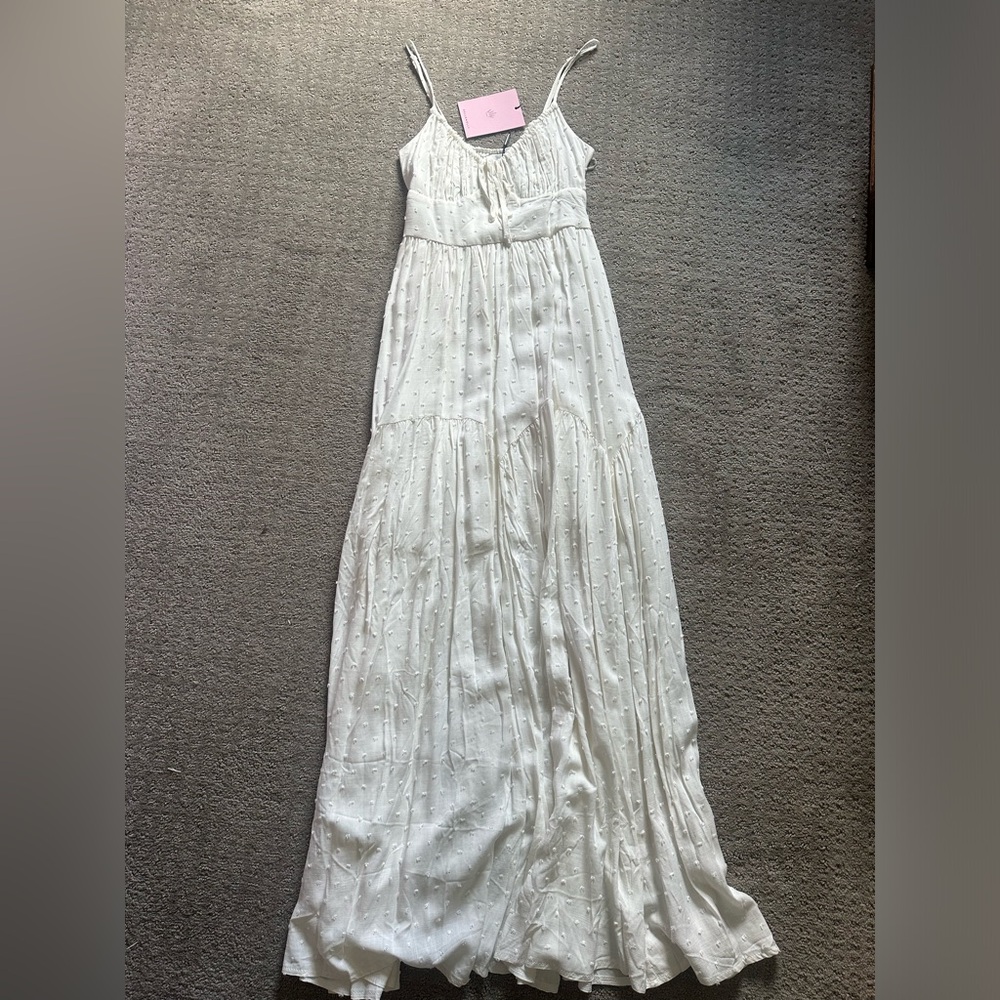 BNWT Hello Molly long white dress size xs